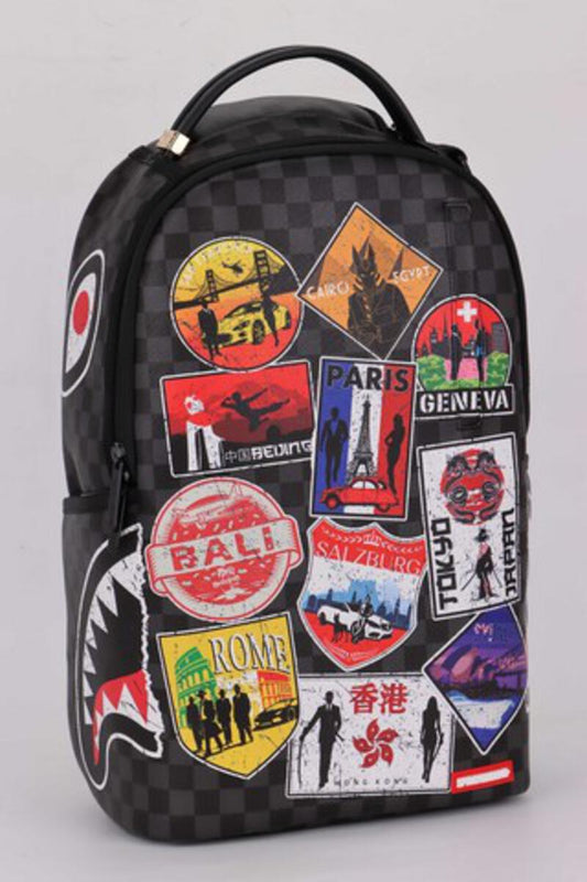 Spray Ground GLOBAL MOGUL INTERPOL Back Pack (B6265)