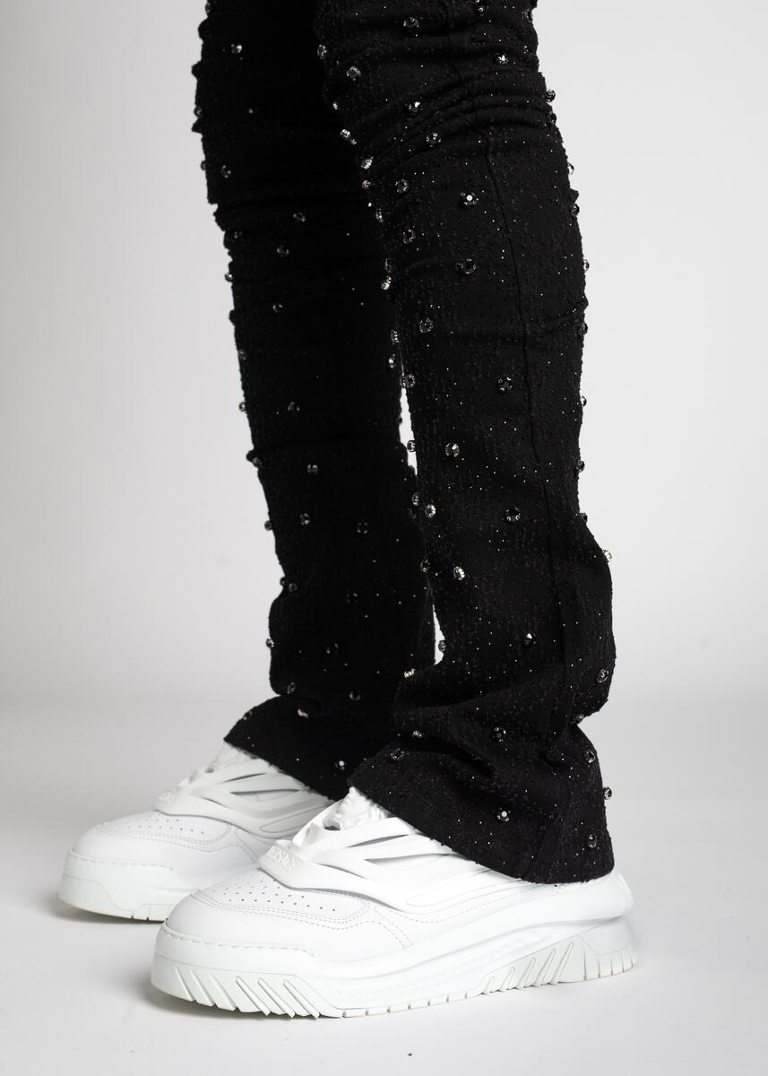 Guapi All black Embellished Deniem Jeans – Viper Soles