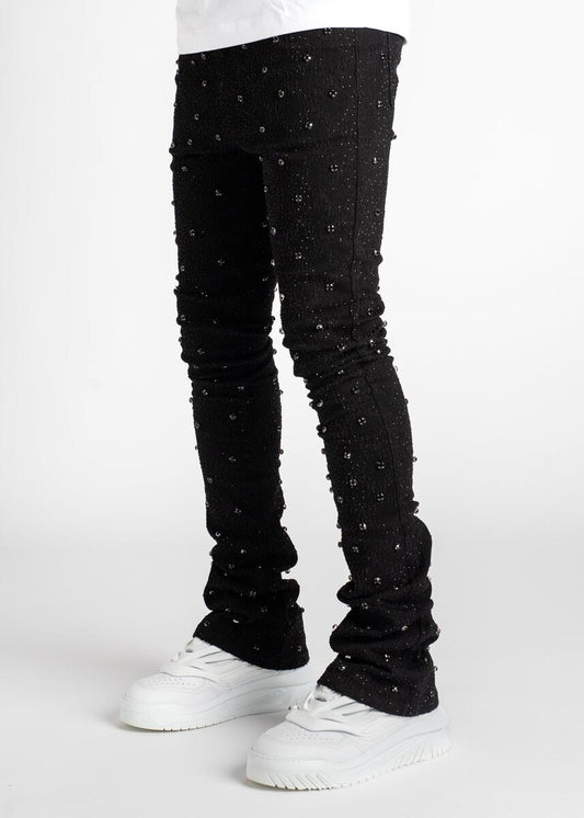 Guapi All black Embellished Deniem Jeans