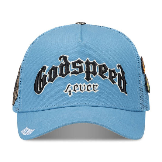God Speed FOREVER TRUCKER HAT (BABY BLUE)