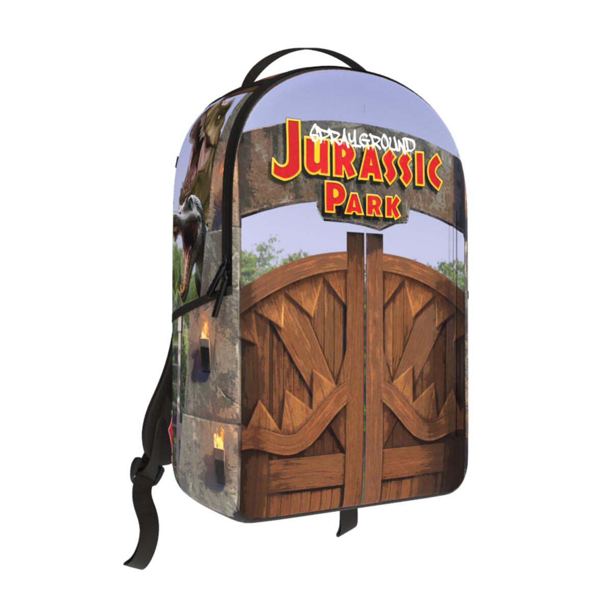 Spray Ground JURASSIC PARK ENTRANCE Back Pack (B6441)