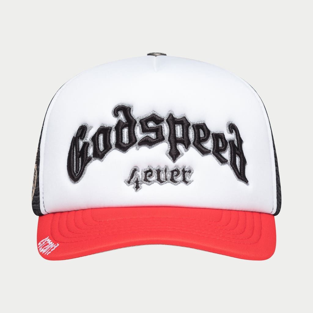 God Speed Forever Foam Trucker Hat (Blk/Red)