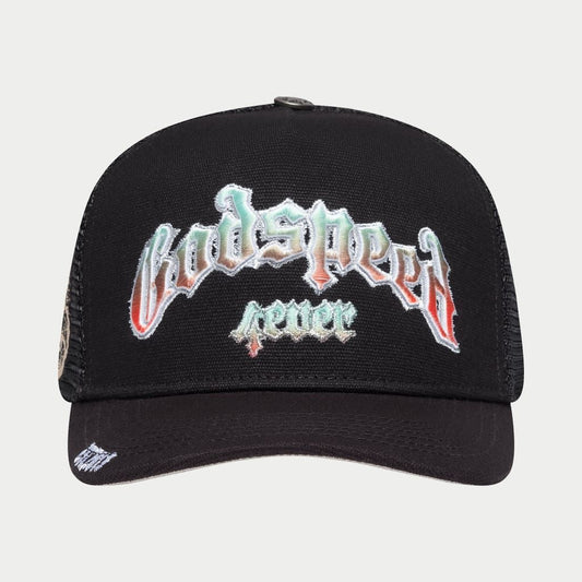 God Speed Forever Trucker Hat (Gradient Black)