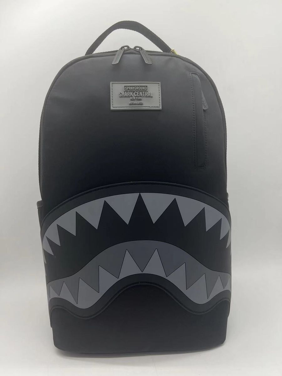 Spray Ground SHARK CENTRAL NYLON BLACK Back Pack