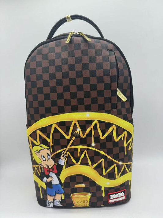 Spray Ground RICHIE RICH GOLD SHARKMOUTH DLXSV BACKPACK