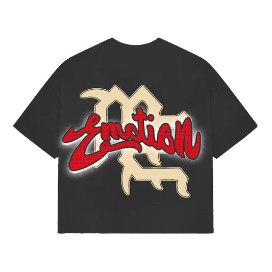 Mixed Emotion Grey Cropped 'Blinded' tee