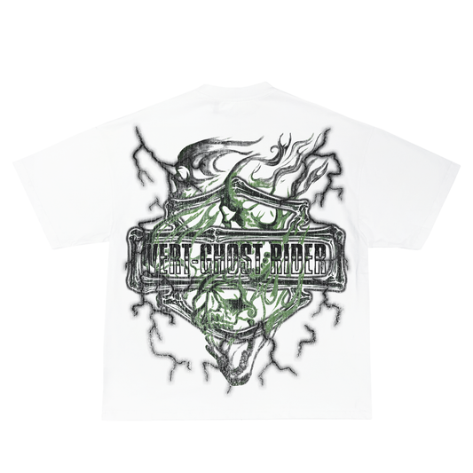 RetroVert GREEN SKULL T-SHIRT