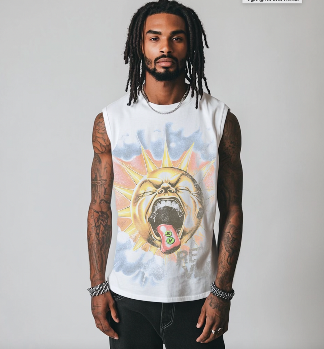 RetroVert SUN CUT-OFF SHIRT