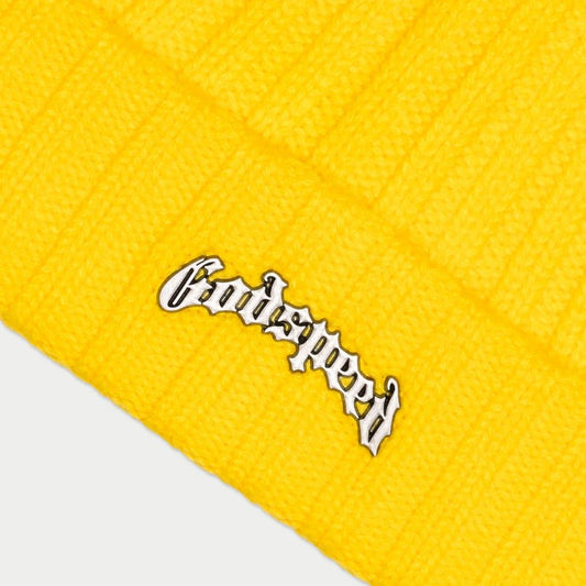 God Speed Og Logo Emblem Beanie Hat (Yellow)