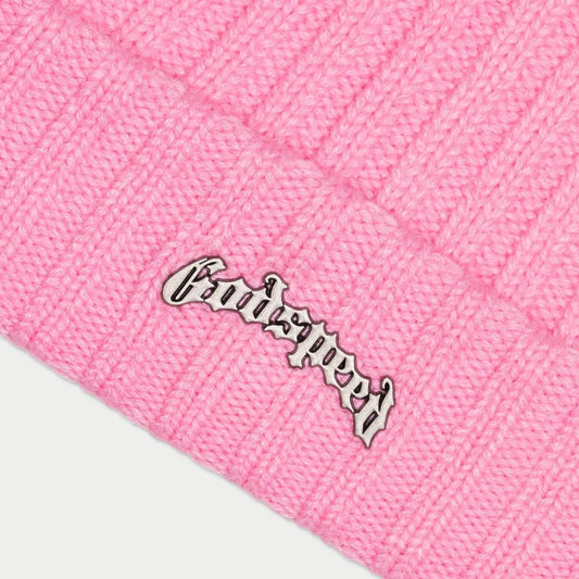 God Speed Og Logo Emblem Beanie Hat (Hyper Pink)