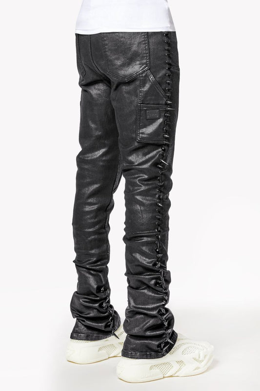 Guapi All Black Spikes Denim Jeans