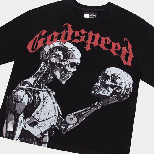 God Speed Mankind vs Ai III Short Sleeve (Black/Red)