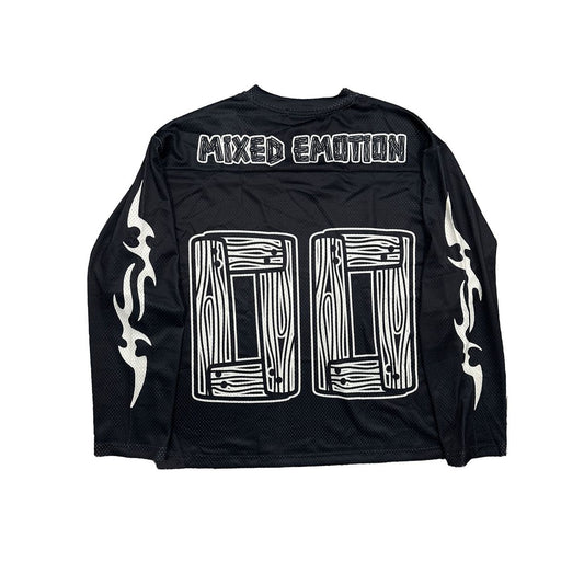 Mixed Emotion OVERSIZE Black 'Lightning' Long Sleeve
