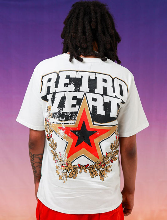 RetroVert WHITE STAR T-SHIRT