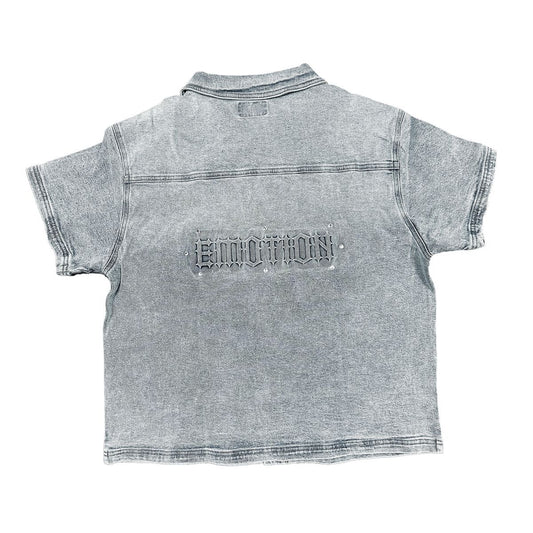 Mixed Emotion 'Paisley' Denim Blue Shirt