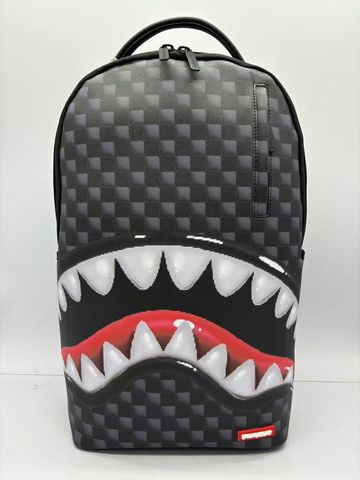 Spray Ground SHARKS IN PARIS BALLOON BLACK BACKPACK (B8663)
