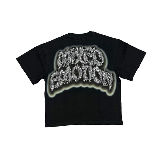 Mixed emotion Black “Seaside” Tee