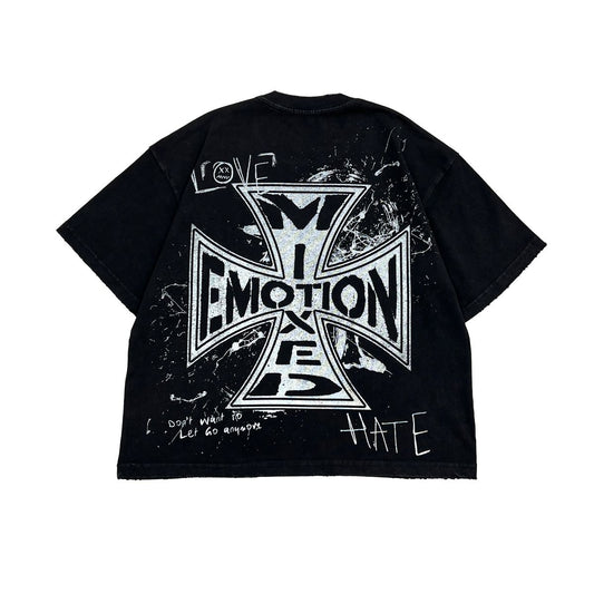Mixed Emotion Black “Chaos” Tee