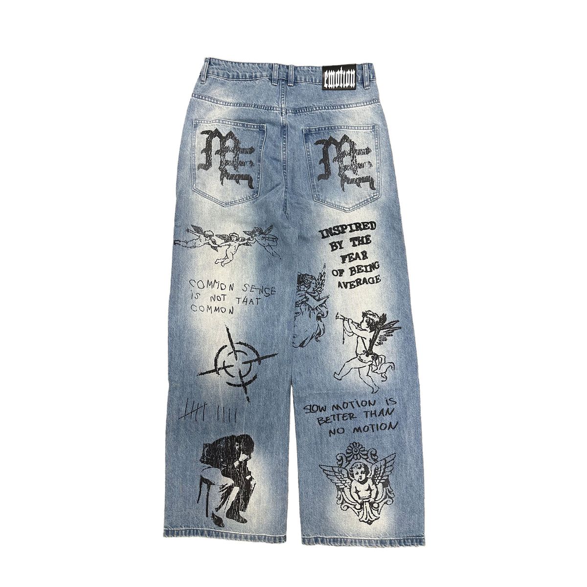 Mixed Emotion Blue “Canvas” Denim jeans