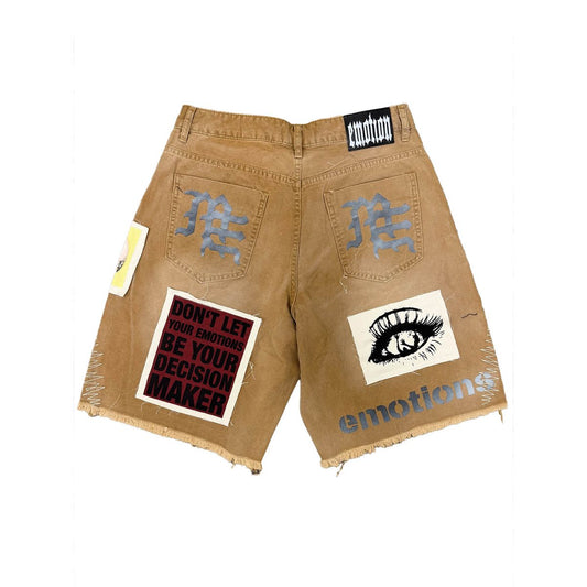 Mixed Emotion Brown Chaos Carpenter Shorts