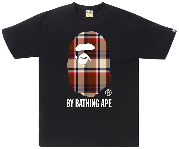 BAPE Check Tee Black Red