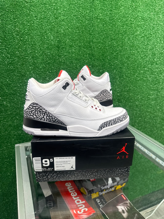 Air Jordan 3 Retro White Cement (2013) (USED)