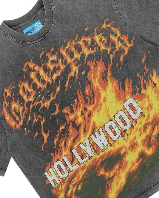 God Speed Hollywood Inferno II Tee “Grey”