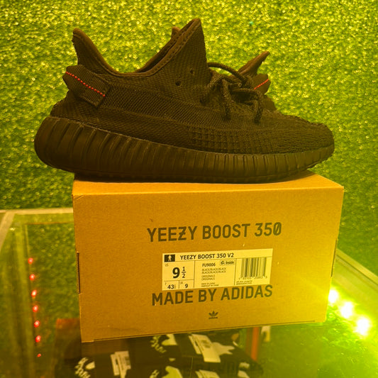 Yeezy 350 Boost Static Black non reflective (USED)