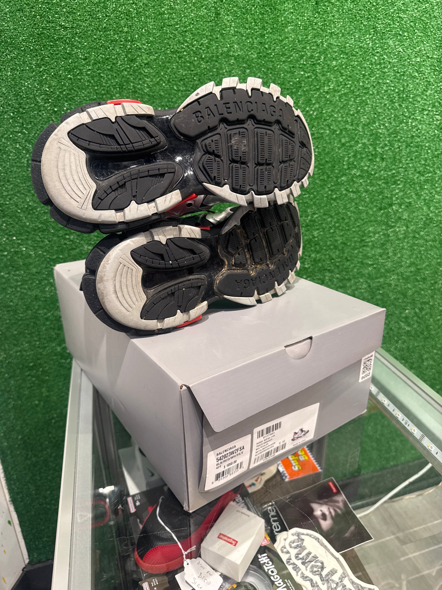 Balenciaga Track Black Red White Silver (USED)