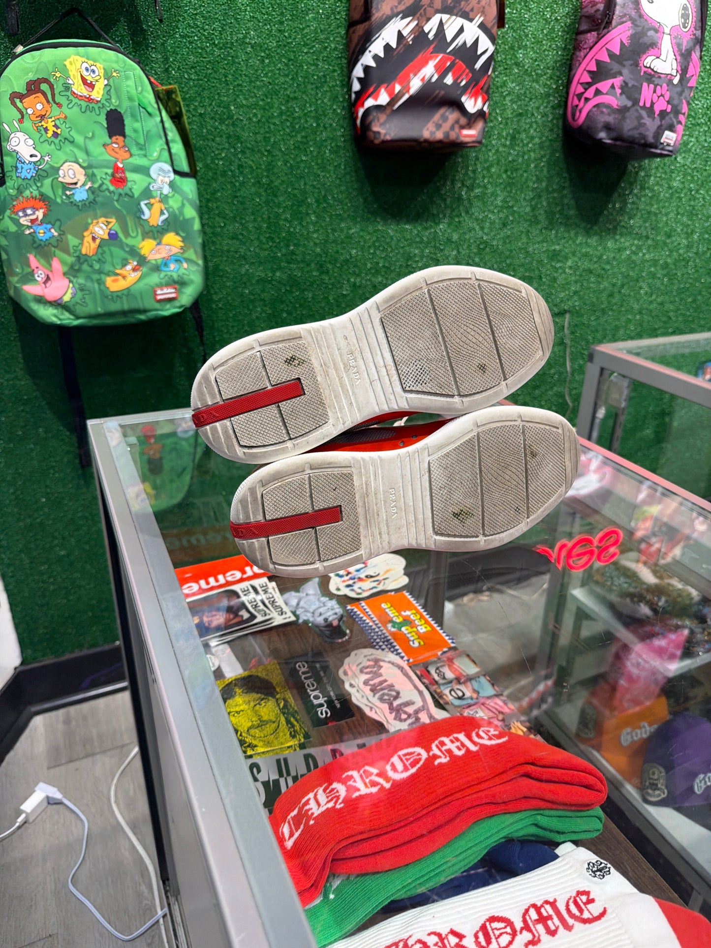 Prada Americans cup Red silver (USED)