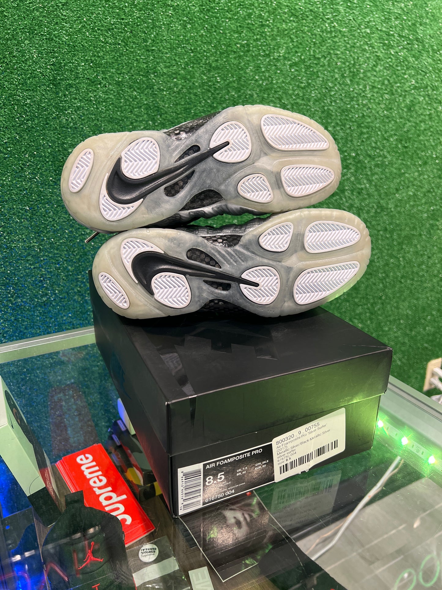 Nike air pro foamposite silver surfer 2017 (USED)
