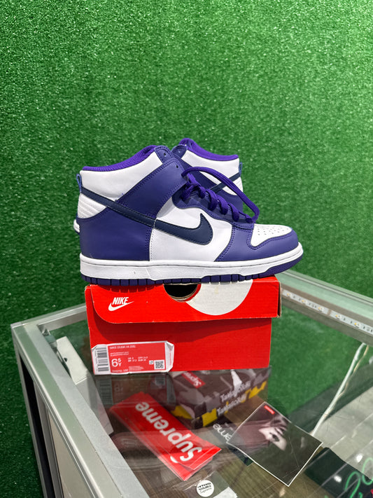 Nike dunk high electro purple navy (GS)