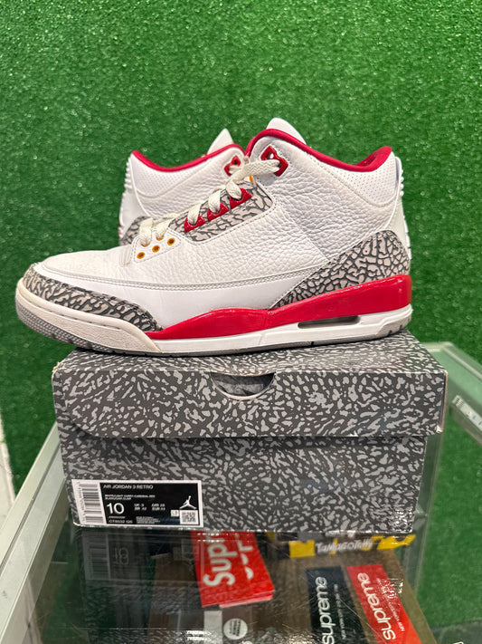 Air Jordan 3 Cardinal (USED)