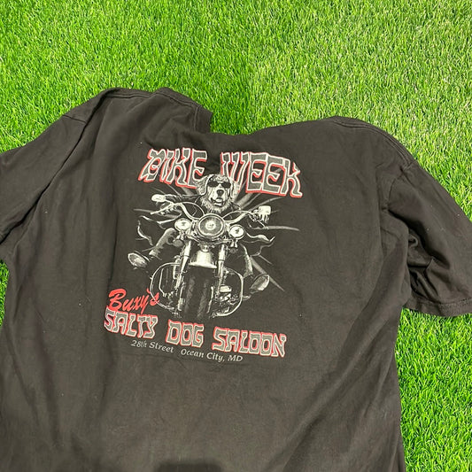 Bike week buxy’s salty dog saloon tee