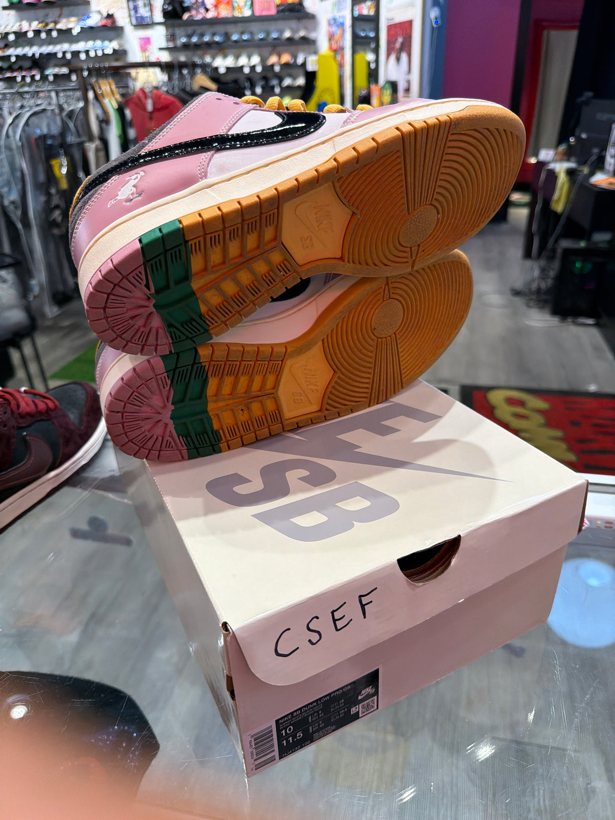 Nike sb dunk low CSEF (USED) (CUSTOM)