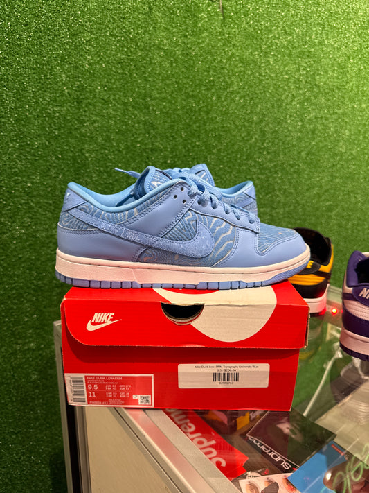 Nike Dunk Low PRM Topography University Blue (USED)