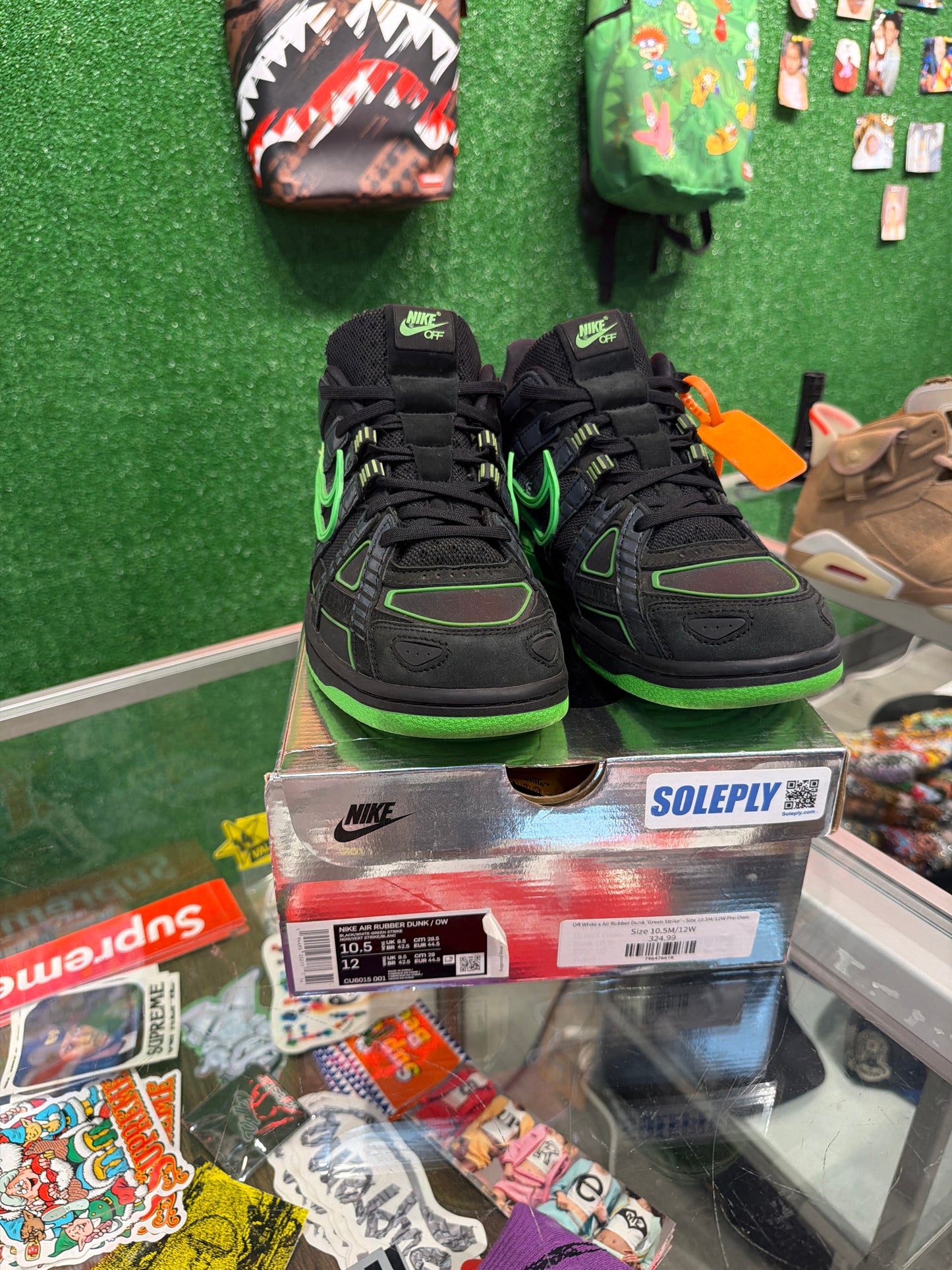 Off white Rubber Dunk Green Strike (USED)