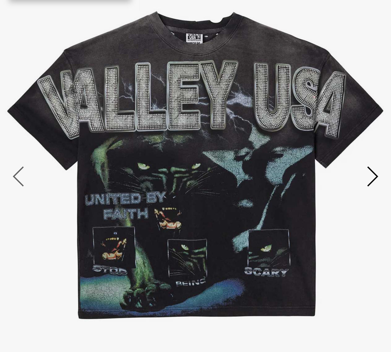 VALE FOREVER FAITH BLING TEE BLACK