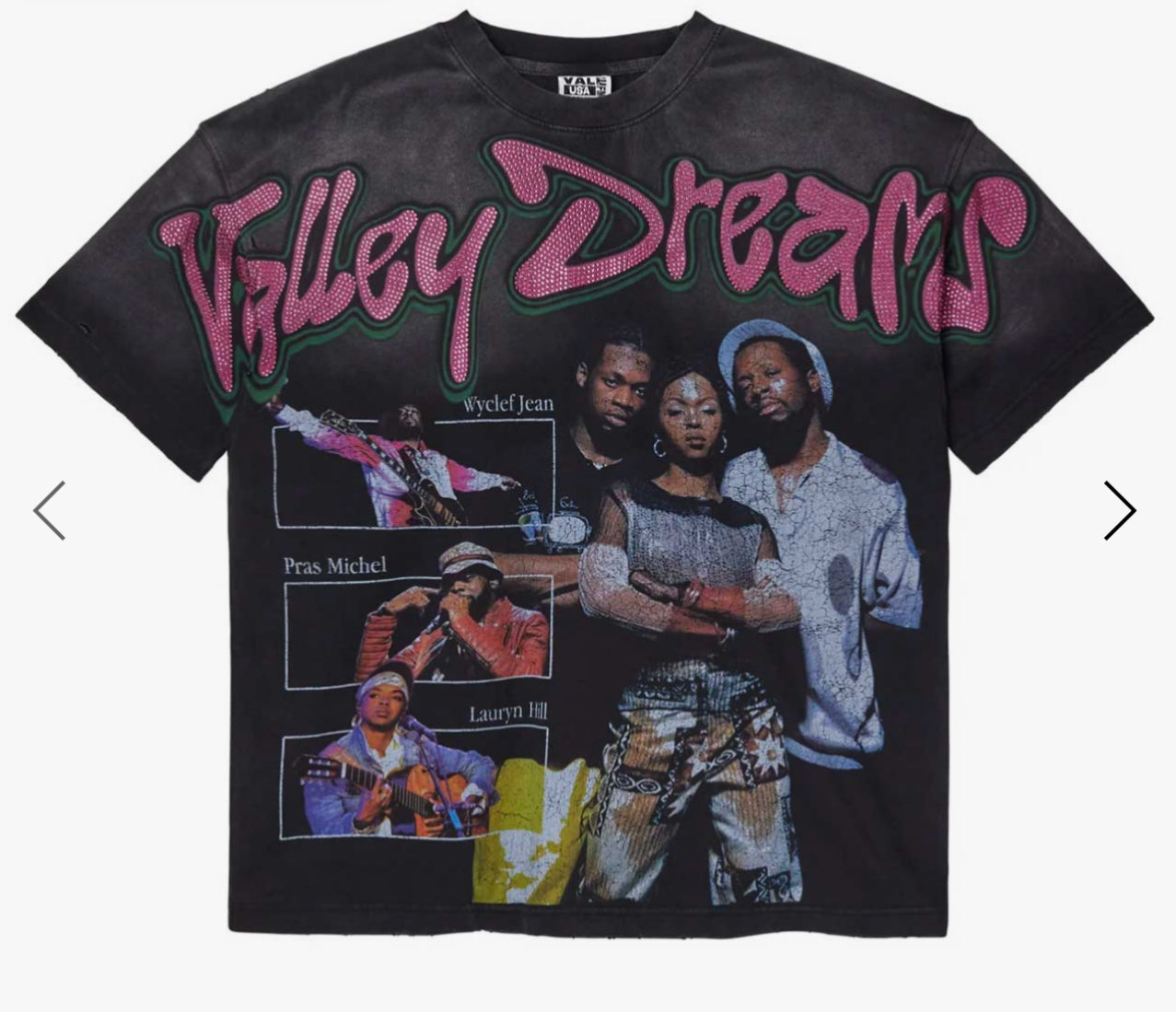 VALE FOREVER FEVER BLING TEE Fugees BLACK