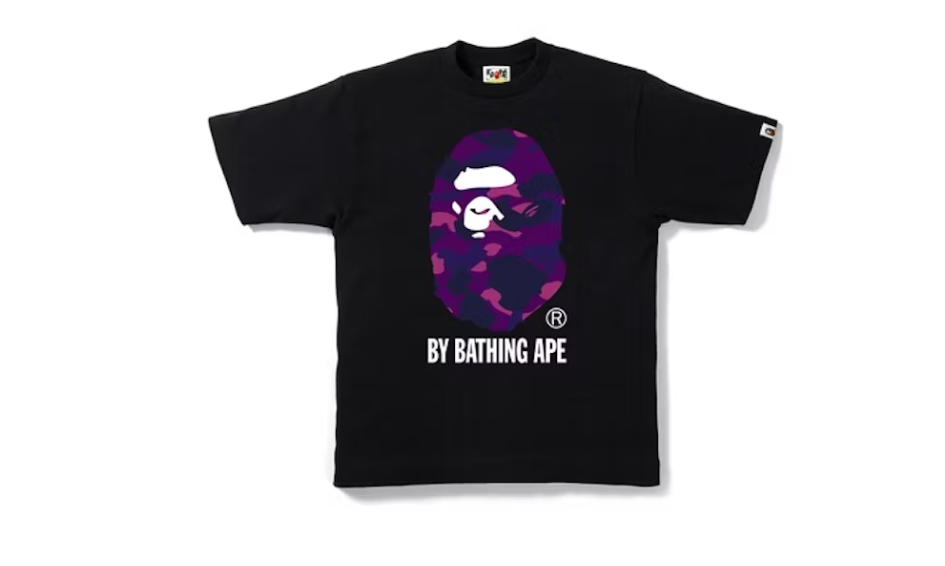 BAPE Color Camo By Bathing Tee Black/Purple
