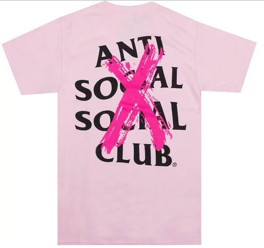 Anti Social Social Club Cancelled Tee 'Pink'