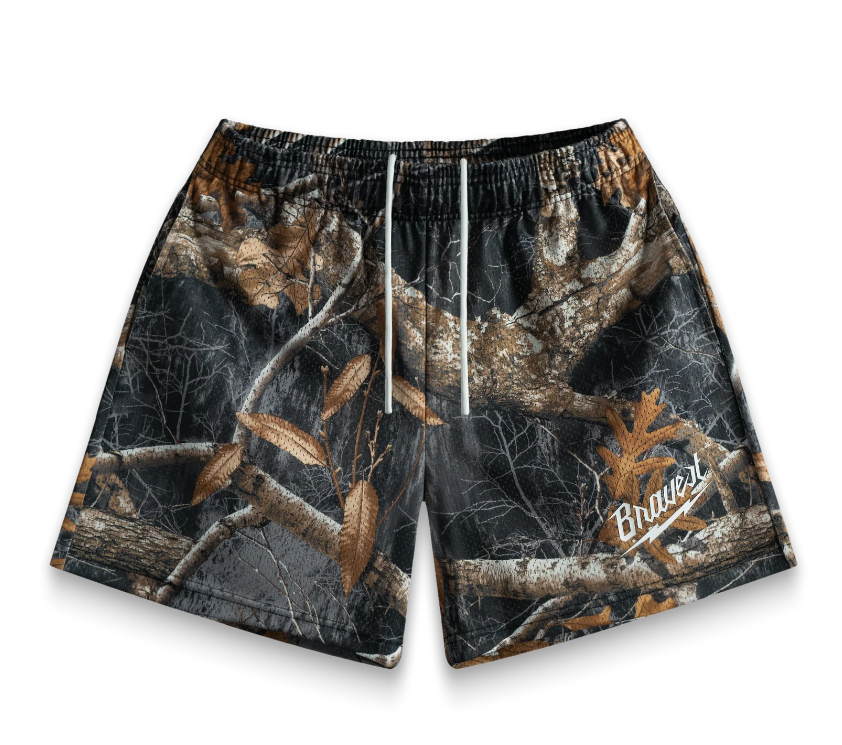 Bravest Studios Black Realtree Shorts