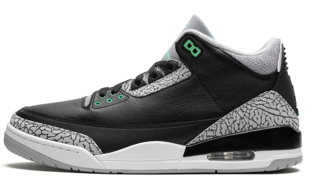 Air Jordan 3 green glow