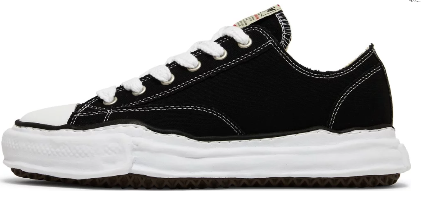 Maison Mihara Yasuhiro Peterson OG Sole Canvas Low Black – Viper Soles