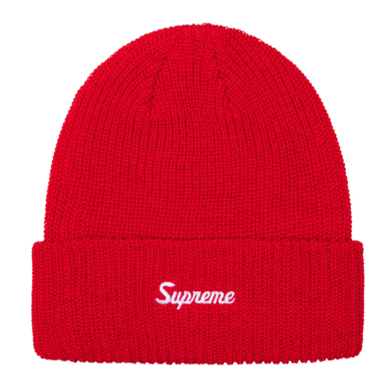 Supreme Loose Gauge Beanie Red