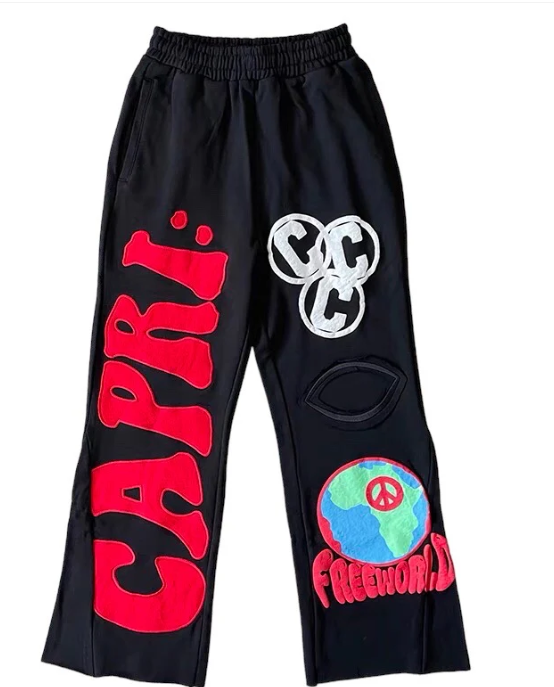 Project Capri Flared Sweats Red