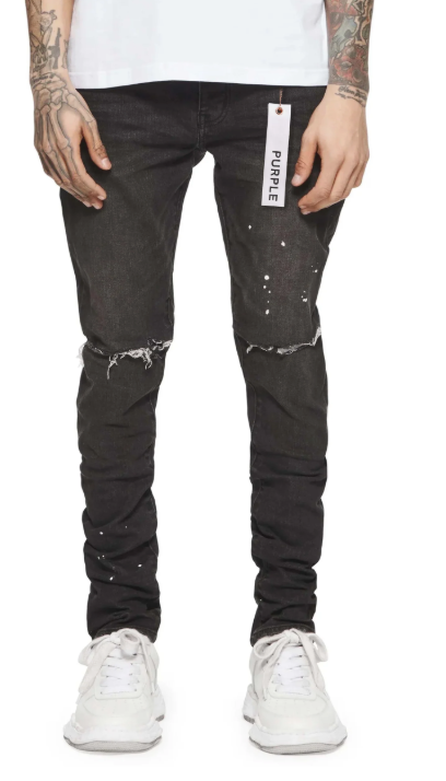 Purple Brand Jeans P001 Black Overspray