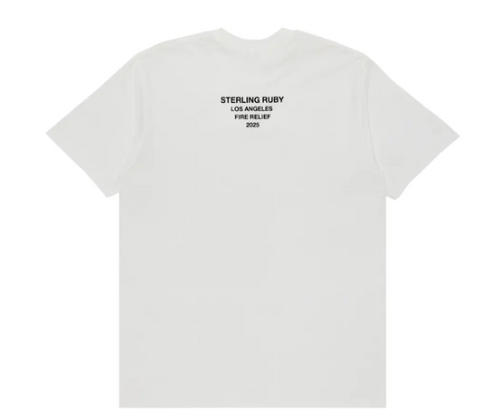 Supreme Los Angeles Fire Relief Box Logo Tee White