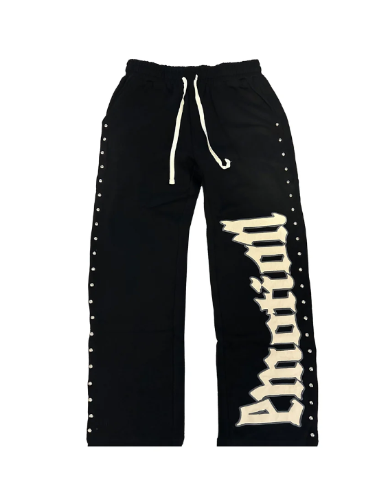 Mixed Emotion Black “Crown” Sweat Pants