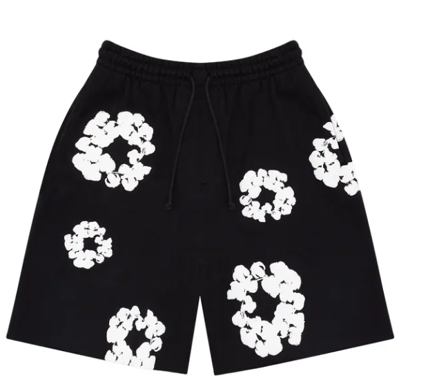 Denim Tears The Cotton Wreath Shorts Black